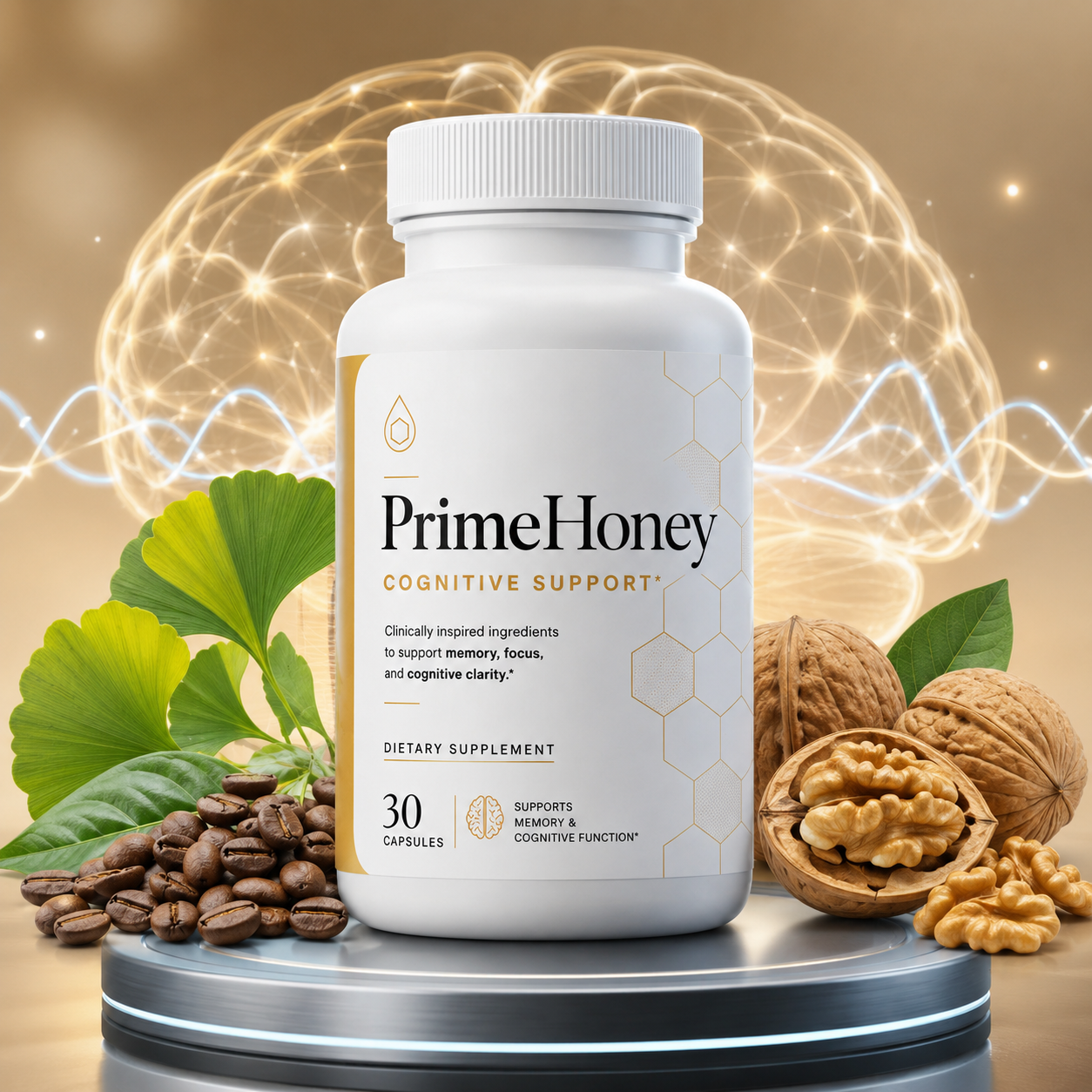 PrimeHoney Daily Memory and Cognitive Wellness Supplement